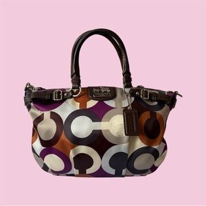 Coach Madison Graphic Op Art Sophia Satchel